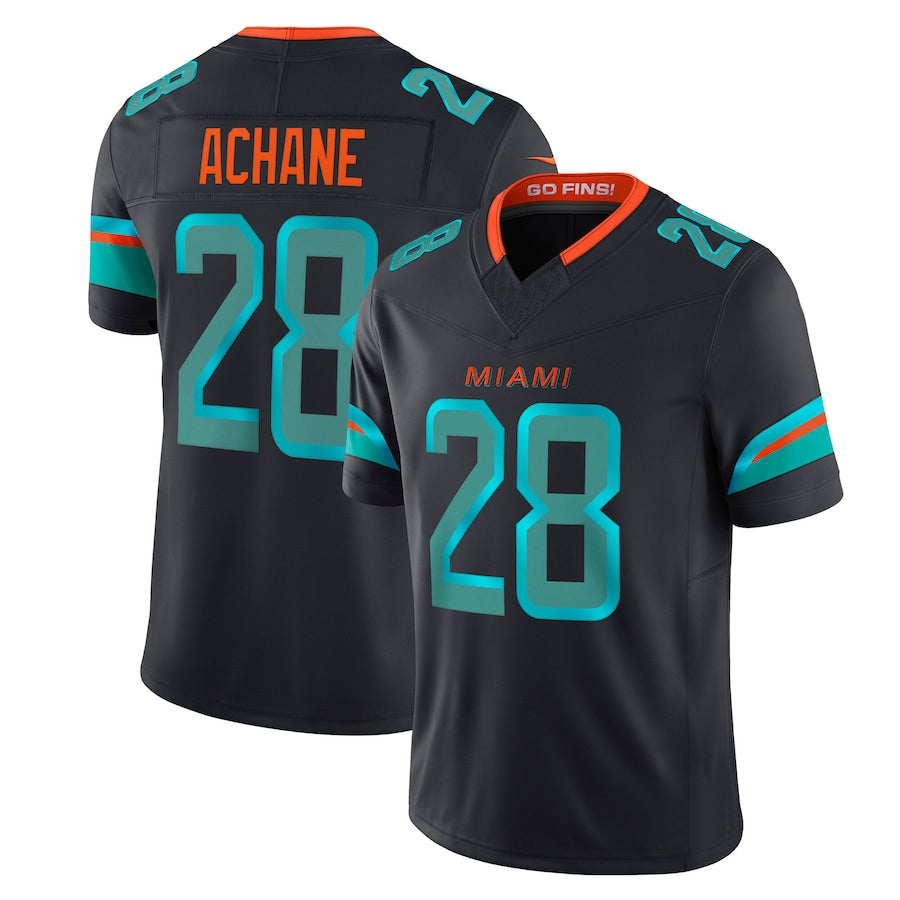 Davalo M.Dolphins #28 De??£¤Von Achane Player Blue Rivalries Collection Vapor Limited Stitched Jerseys
