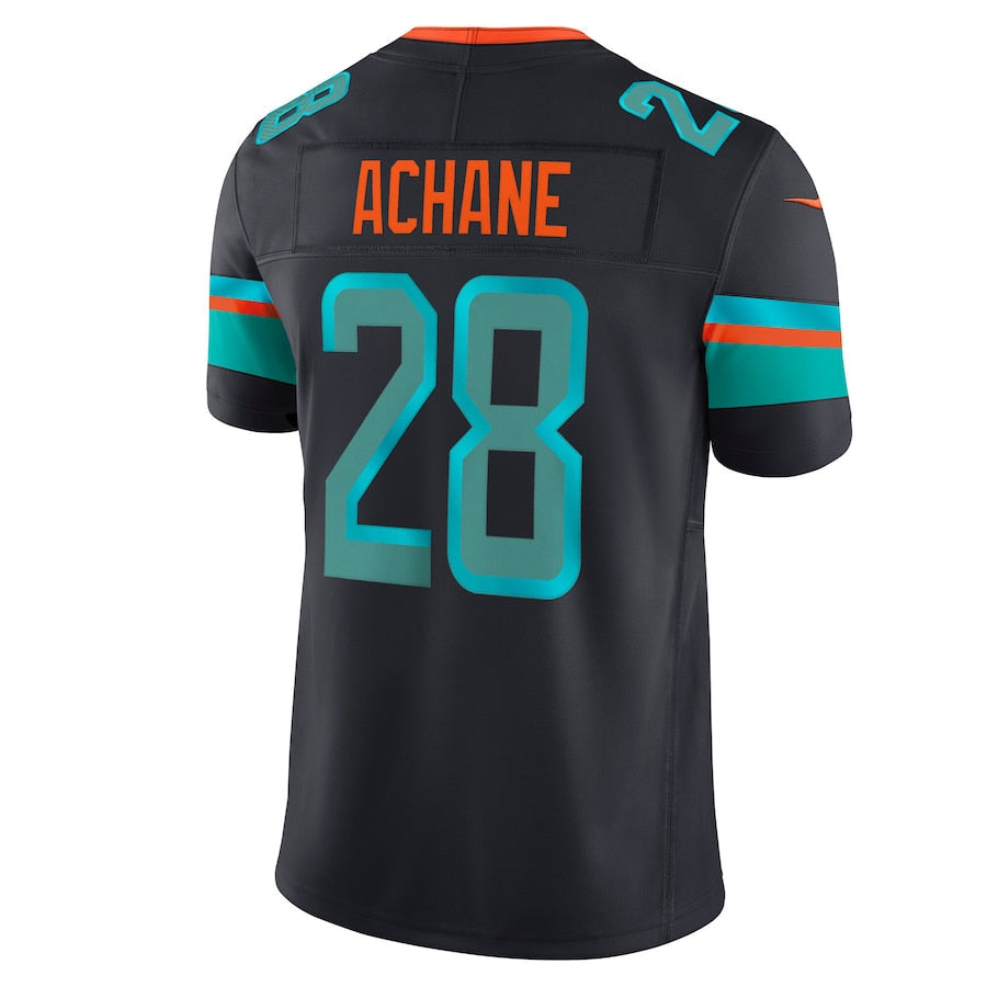 Davalo M.Dolphins #28 De??£¤Von Achane Player Blue Rivalries Collection Vapor Limited Stitched Jersey