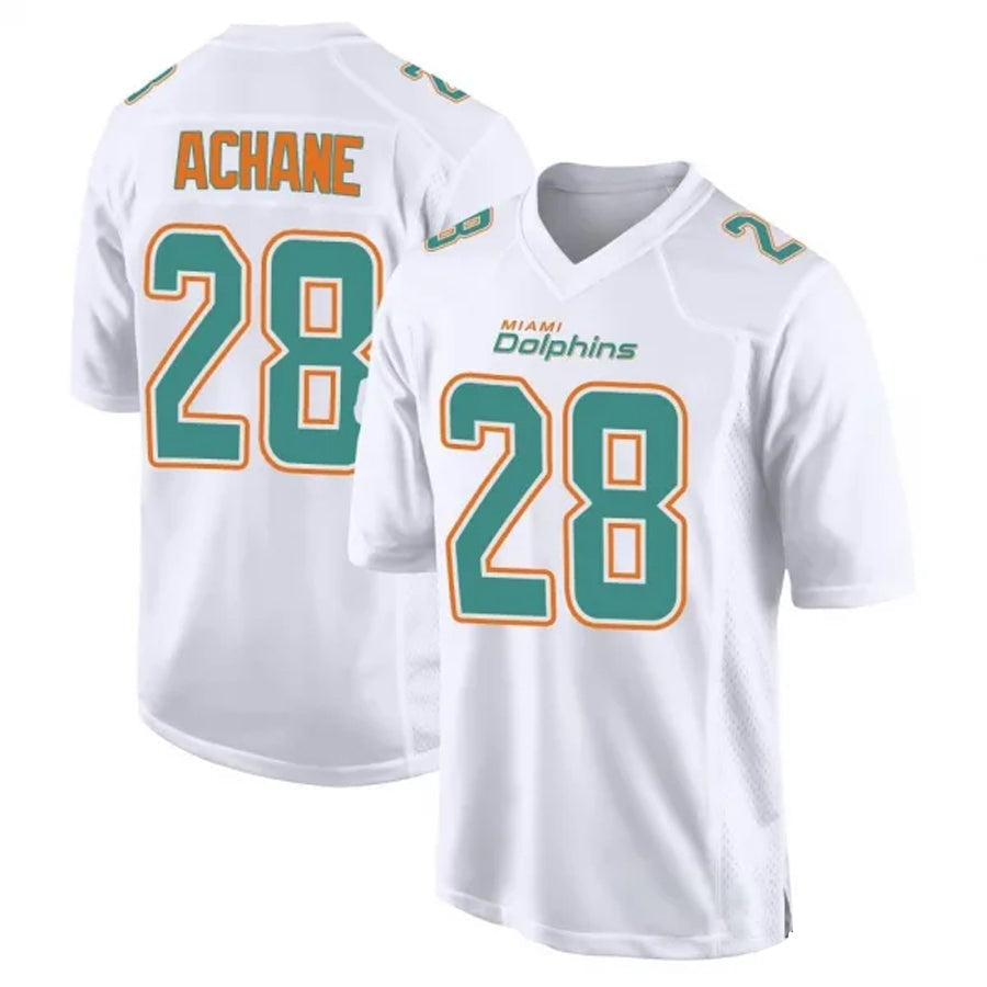 Davalo M.Dolphins #28 De??£¤Von Achane Player White Foshion Elite Stitched Jerseys