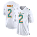Davalo M.Dolphins #2 Malik Willis Player White Fashion Home Game Stitched Jerseys