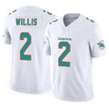 Davalo M.Dolphins #2 Malik Willis Player White Limited Vapor F.U.S.E. Home Game Stitched Jerseys