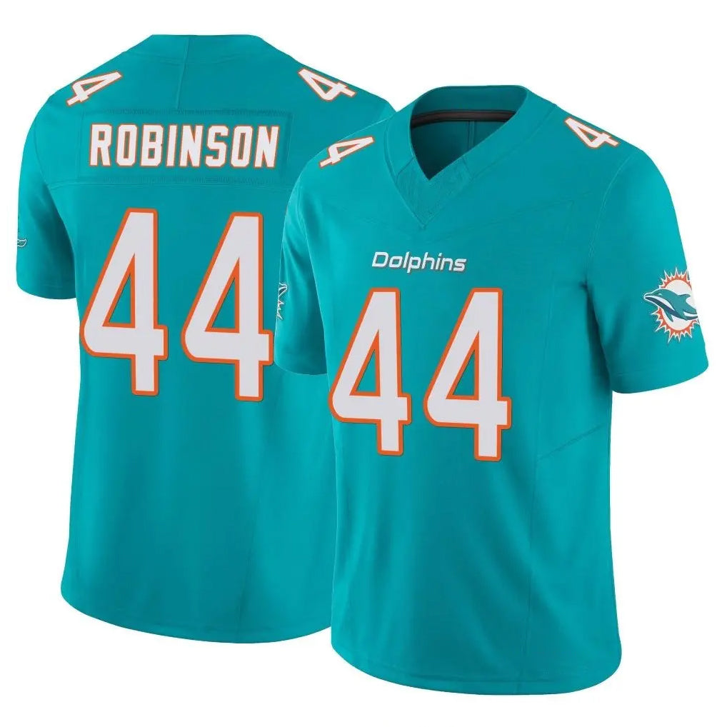 Davalo M.Dolphins #44 Chop Robinson Player Aqua Limited Vapor F.U.S.E. Home Game Stitched Jerseys