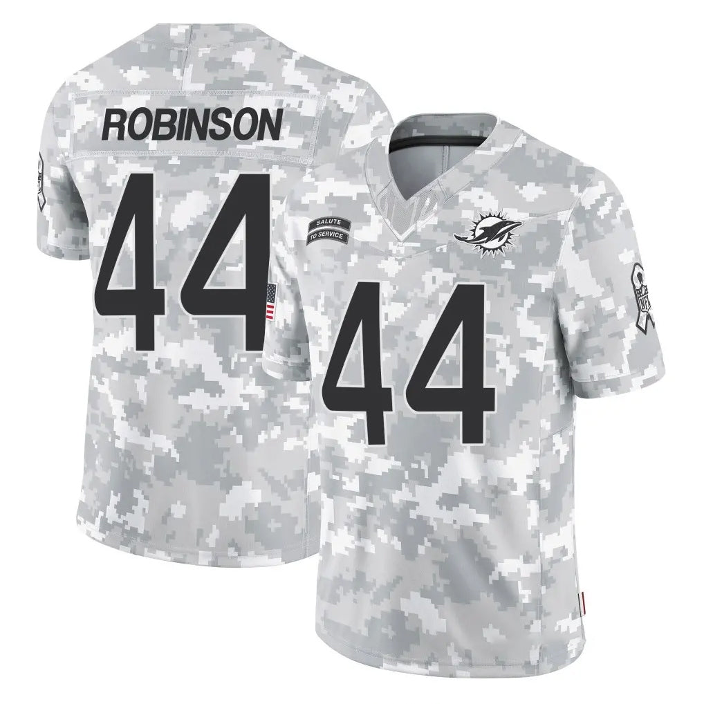 Davalo M.Dolphins #44 Chop Robinson Player Arctic Camo Salute To Service Limited Game Stitched Jerseys