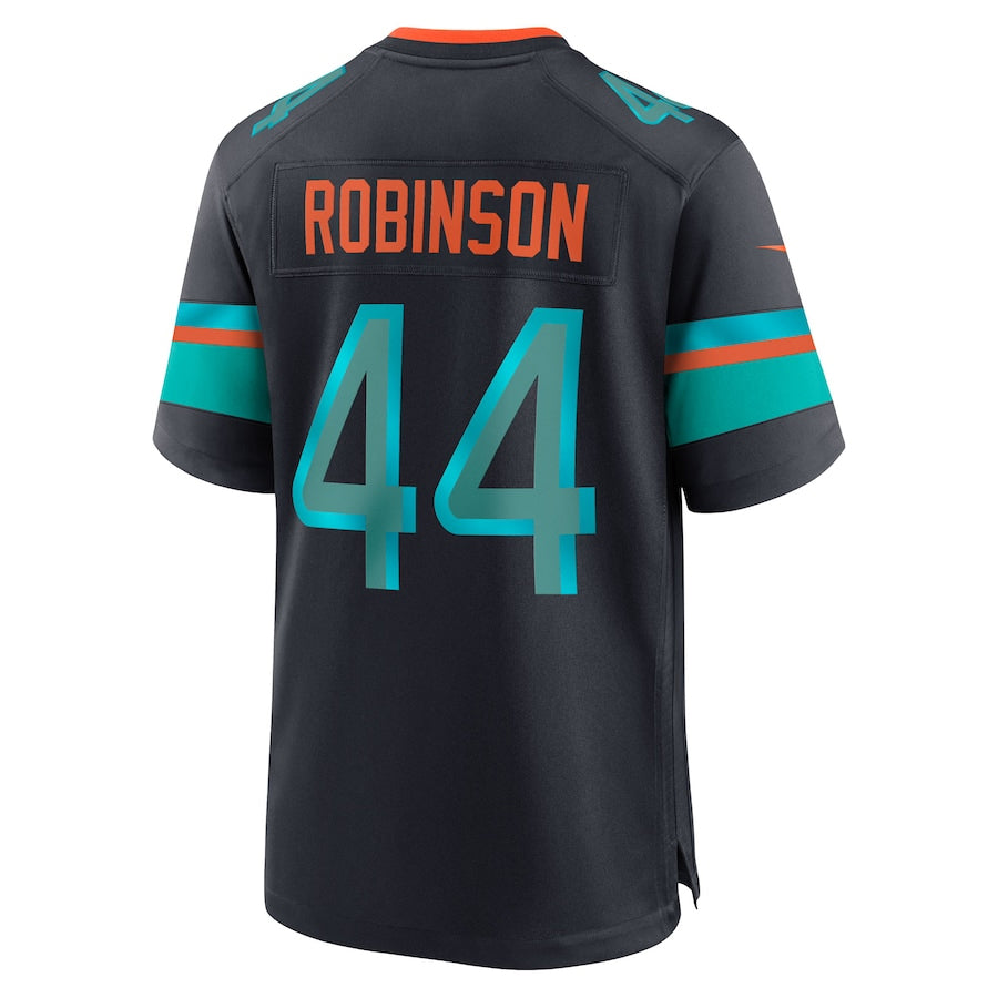Davalo M.Dolphins #44 Chop Robinson Player Pitch Blue Rivalries Collection Game Stitched Jerseys