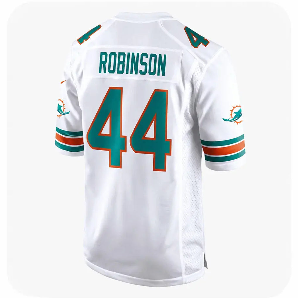 Davalo M.Dolphins #44 Chop Robinson Player White Limited Home Game Stitched Jerseys