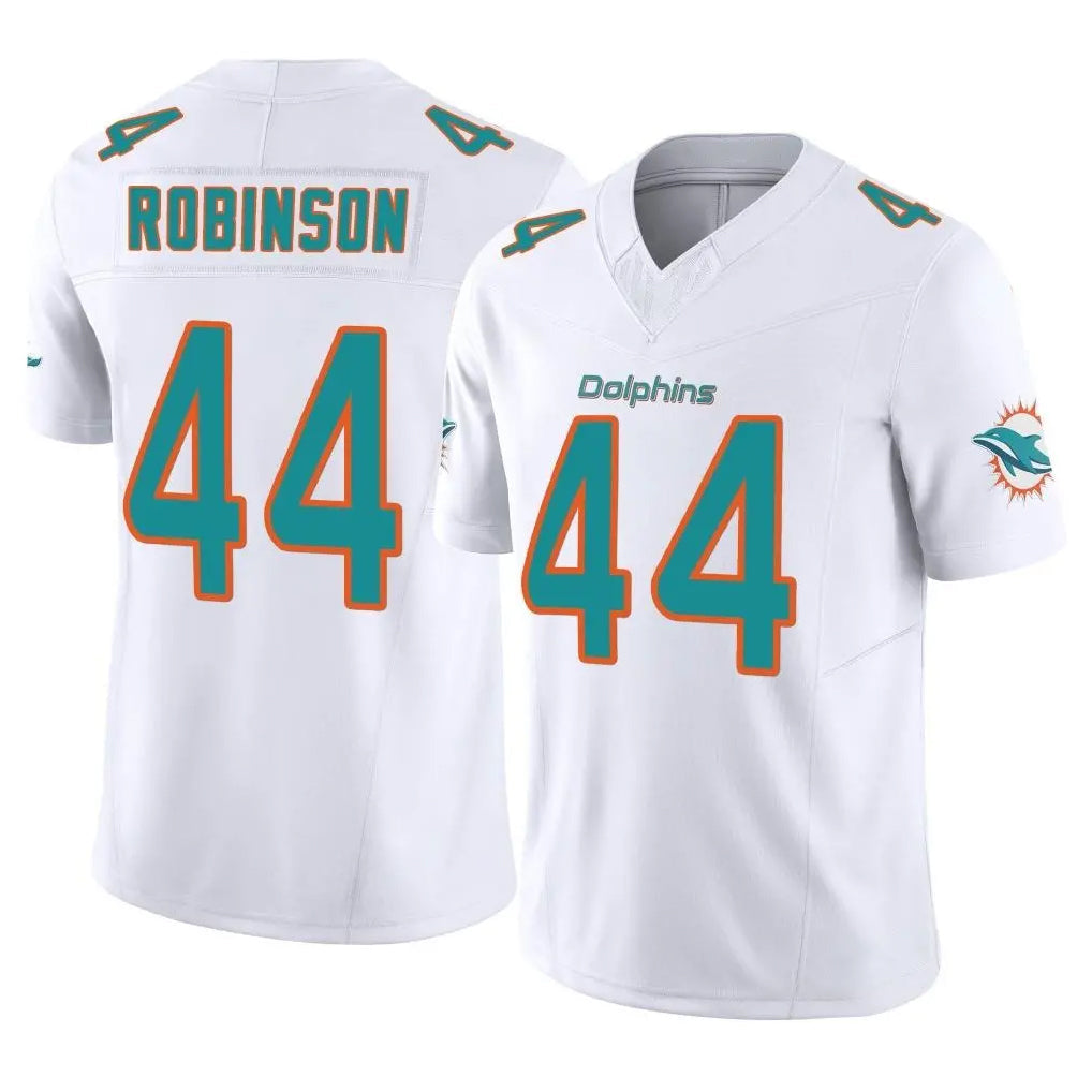 Davalo M.Dolphins #44 Chop Robinson Player White Limited Vapor F.U.S.E. Home Game Stitched Jerseys