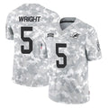 Davalo M.Dolphins #5 Jaylen Wright Player Arctic Camo Salute To Service Limited Game Stitched Jerseys