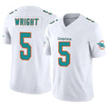 Davalo M.Dolphins #5 Jaylen Wright Player White Limited Vapor F.U.S.E. Home Game Stitched Jerseys