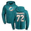 Davalo M.Dolphins #72 Jonah Savaiinaea Player Aqua LOGO Pullover Hoodies Limited Stitched Jerseys