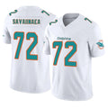 Davalo M.Dolphins #72 Jonah Savaiinaea Player White Limited Vapor F.U.S.E. Home Game Stitched Jerseys