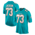 Davalo M.Dolphins #73 Austin Jackson Player Aqua Home Game Stitched Jerseys