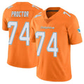 Davalo M.Dolphins #74 Kadyn Proctor Player Orange Limited Home Game Stitched Jerseys