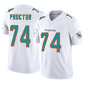Davalo M.Dolphins #74 Kadyn Proctor Player White Limited Vapor F.U.S.E. Home Game Stitched Jerseys