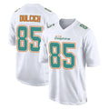 Davalo M.Dolphins #85 Greg Dulcich Player White Fashion Home Game Stitched Jerseys
