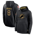 Davalo M.Dolphins #8 JuJu Brents Player Black Salute to Service Hoodies Limited Game Stitched Jerseys