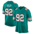 Davalo M.Dolphins #92 Zach Sieler Player Aqua Alternate Home Game Stitched Jerseys