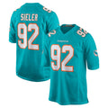 Davalo M.Dolphins #92 Zach Sieler Player Aqua Home Game Stitched Jerseys