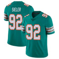 Davalo M.Dolphins #92 Zach Sieler Player Aqua Limited Alternate Vapor Untouchable Home Game Stitched Jerseys