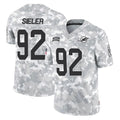Davalo M.Dolphins #92 Zach Sieler Player Arctic Camo Salute To Service Limited Game Stitched Jerseys