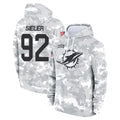 Davalo M.Dolphins #92 Zach Sieler Player Arctic Camo Salute to Service Hoodies Limited Game Stitched Jerseys
