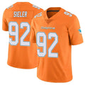 Davalo M.Dolphins #92 Zach Sieler Player Orange Limited Home Game Stitched Jerseys