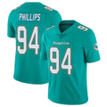 Davalo M.Dolphins #94 Jordan Phillips Player Aqua Limited Vapor Untouchable Home Game Stitched Jerseys