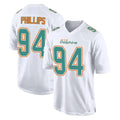 Davalo M.Dolphins #94 Jordan Phillips Player White Fashion Home Game Stitched Jerseys