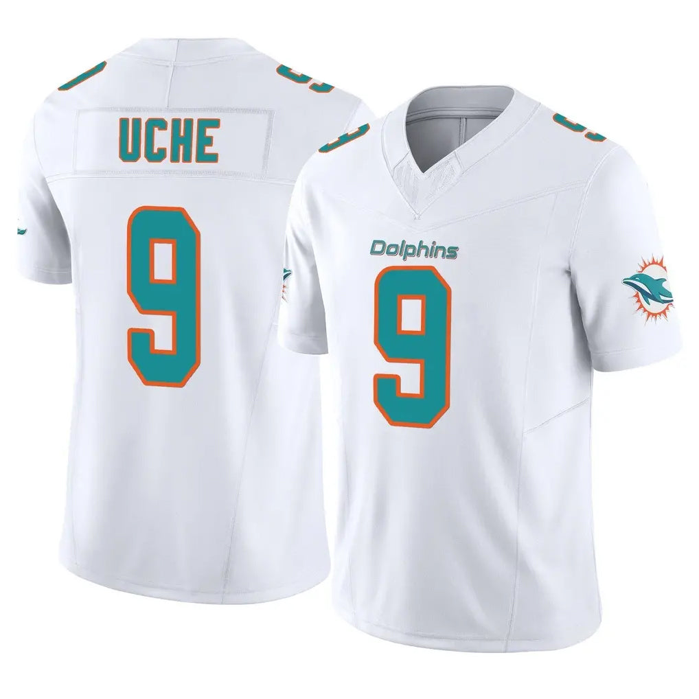 Davalo M.Dolphins #9 Joshua Uche Player White Limited Vapor F.U.S.E. Home Game Stitched Jerseys