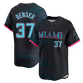 Davalo M.Marlins #37 Anthony Bender Player Black City Connect Home Limited Stitched Jerseys