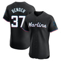 Davalo M.Marlins #37 Anthony Bender Player Black Vapor Home Limited Elite Stitched Jerseys