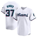 Davalo M.Marlins #37 Anthony Bender Player White  Home Limited Stitched Jerseys
