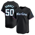 Davalo M.Marlins #50 Agustin Ramirez Player Black  Home Limited Stitched Jerseys