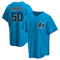 Davalo M.Marlins #50 Agustin Ramirez Player Blue Home Game Stitched Jerseys