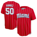 Davalo M.Marlins #50 Agustin Ramirez Player Red City Connect Home Game Stitched Jerseys
