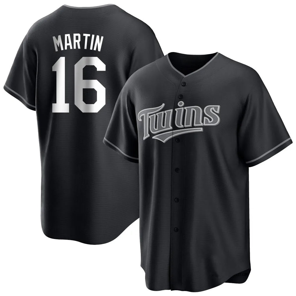 Davalo M.Twins #16 Austin Martin Player Black Home Game Stitched Jerseys