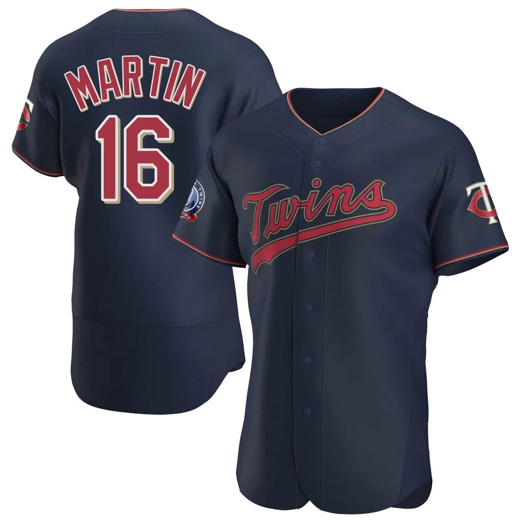 Davalo M.Twins #16 Austin Martin Player Navy 60th Home Limited Elite Stitched Jerseys