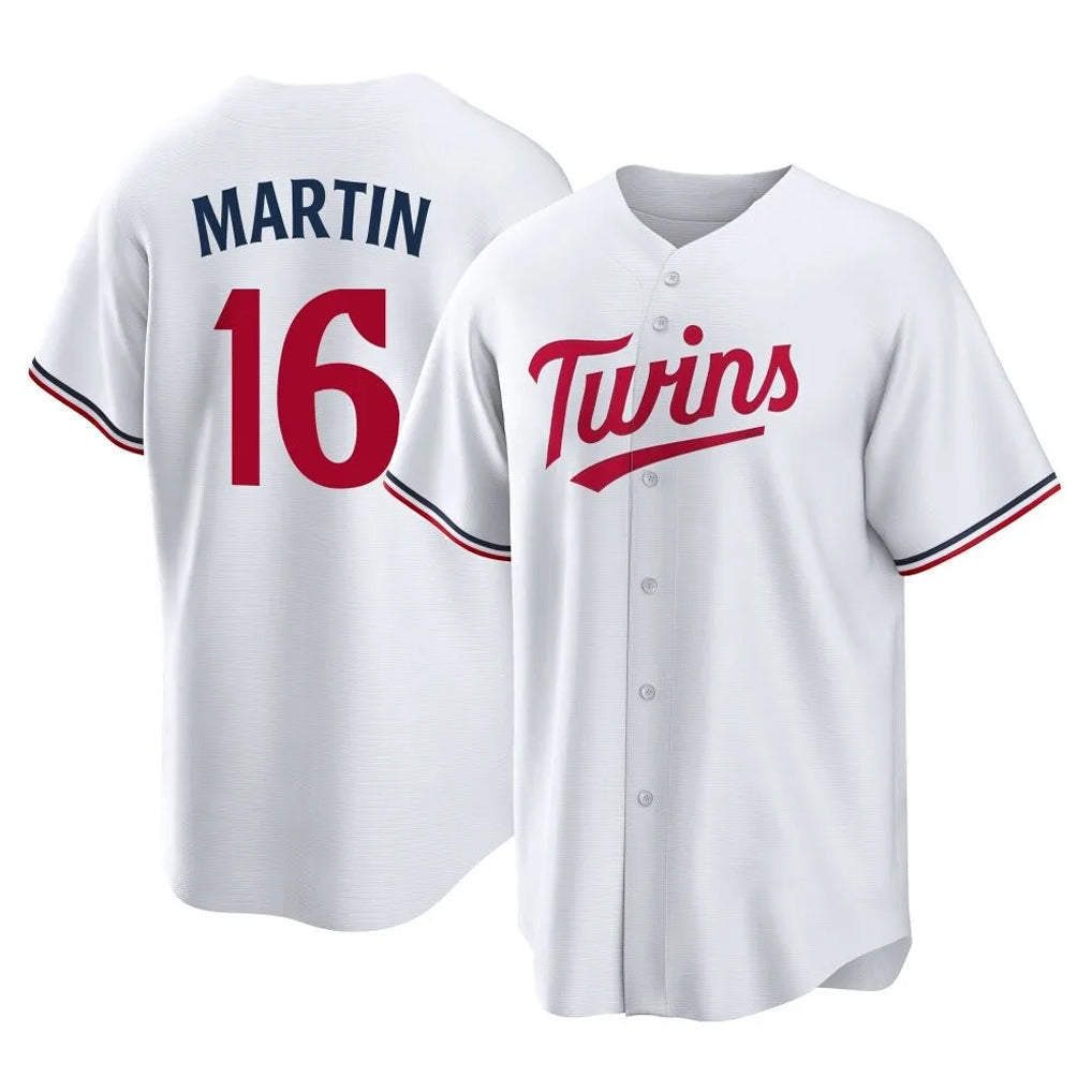 Davalo M.Twins #16 Austin Martin Player White Home Game Stitched Jerseys