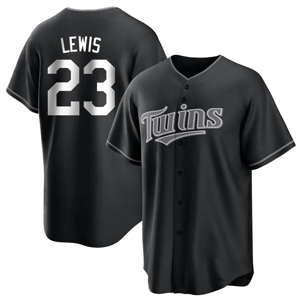 Davalo M.Twins #23 Royce Lewis Player Black Home Game Stitched Jerseys