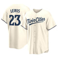 Davalo M.Twins #23 Royce Lewis Player Cream Game Limited Home Stitched Jerseys