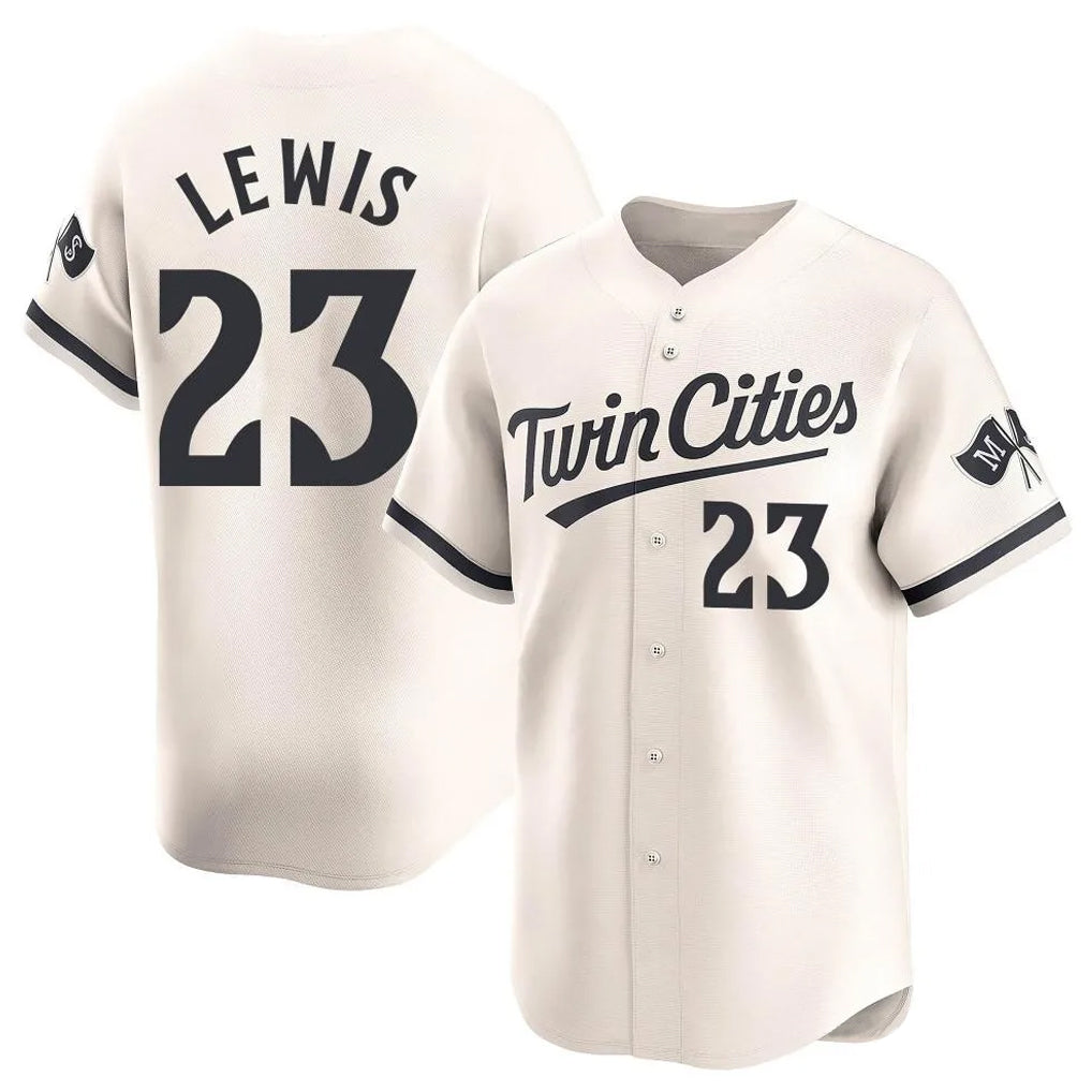 Davalo M.Twins #23 Royce Lewis Player Cream Home Limited Stitched Jerseys