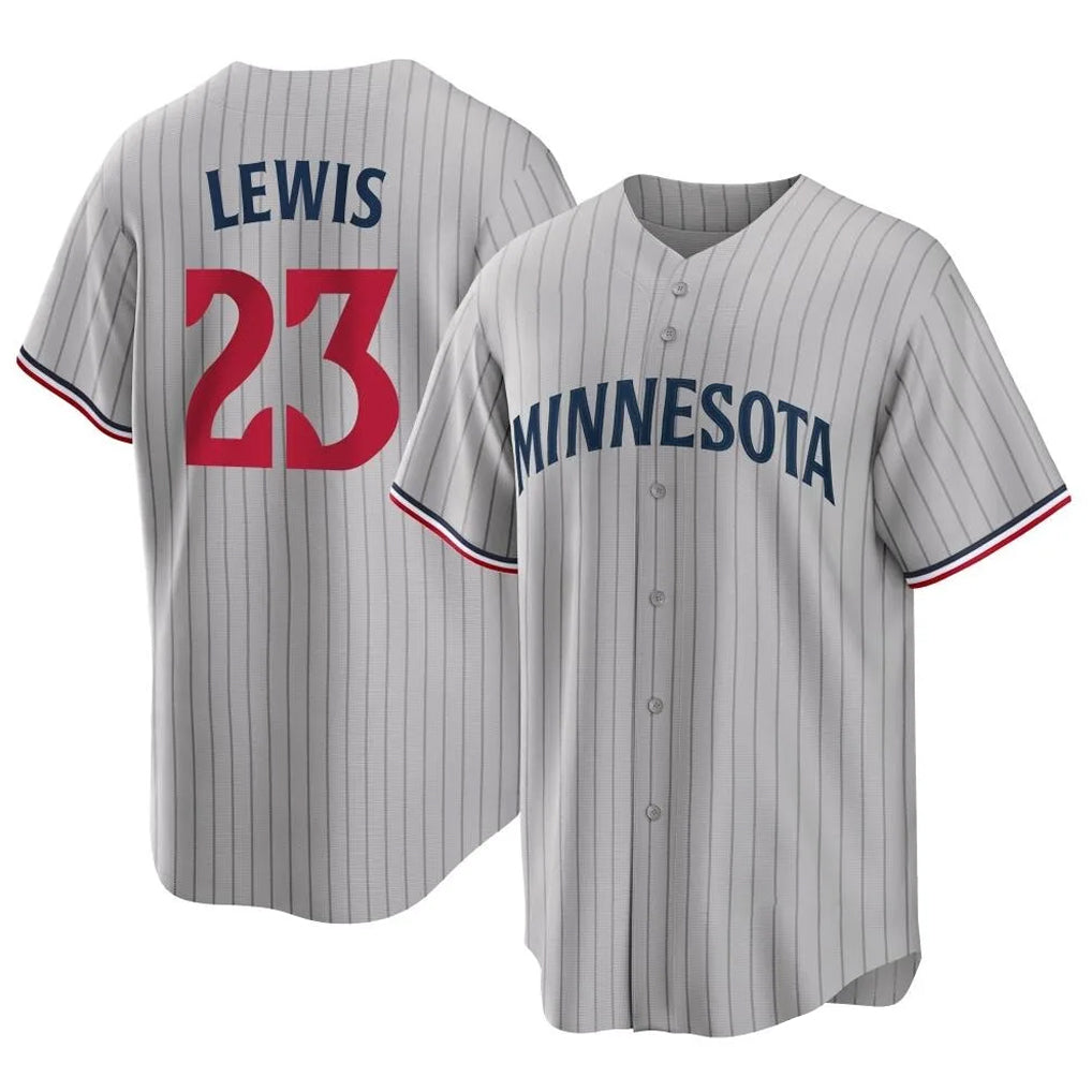 Davalo M.Twins #23 Royce Lewis Player Gray Game Limited Home Stitched Jerseys