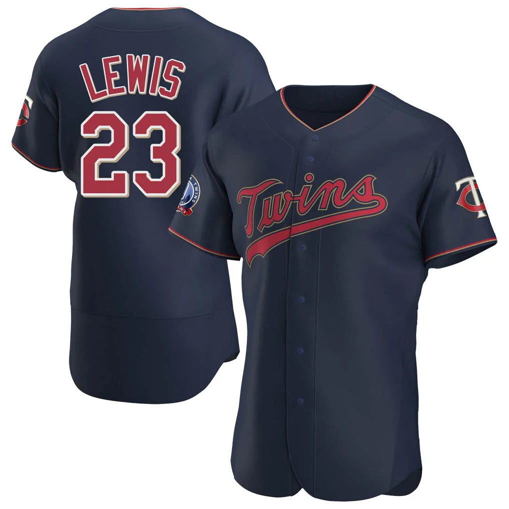 Davalo M.Twins #23 Royce Lewis Player Navy 60th Home Limited Elite Stitched Jerseys