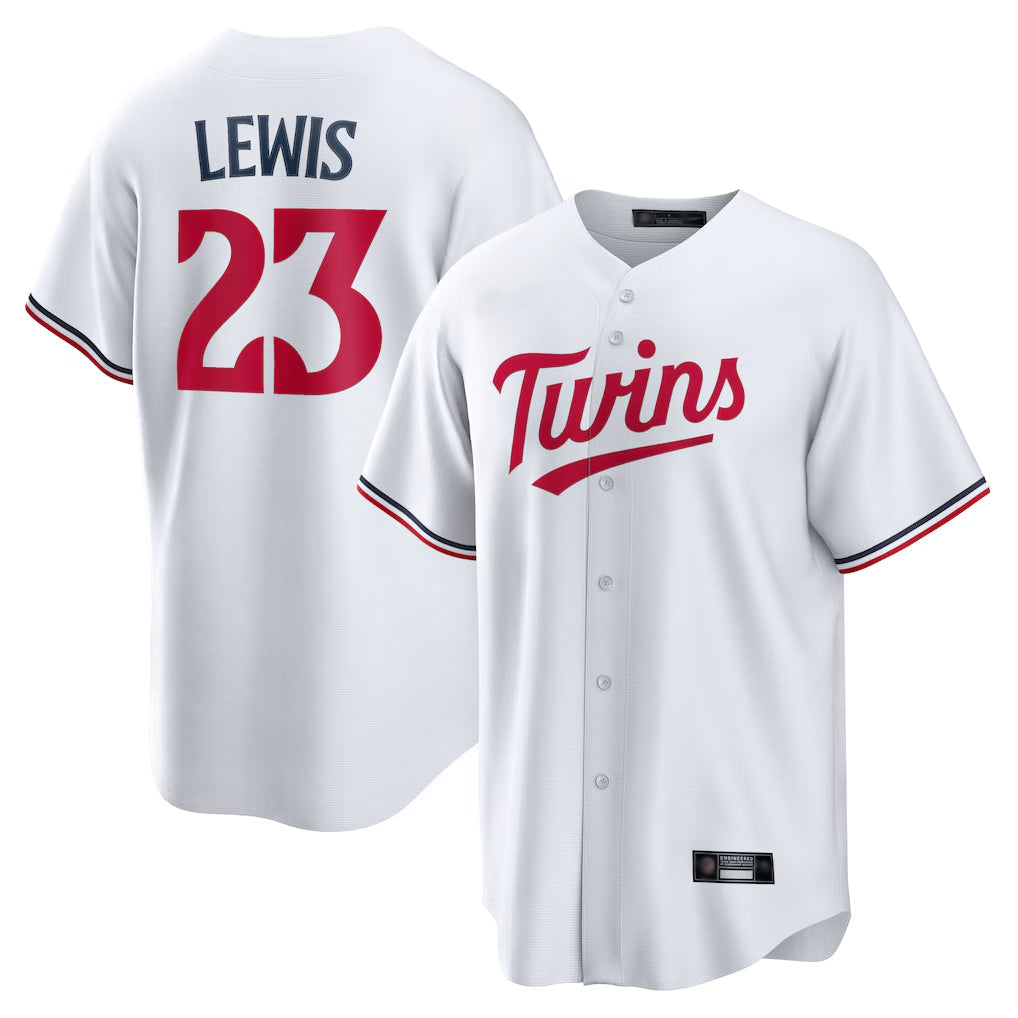 Davalo M.Twins #23 Royce Lewis Player White Home Game Stitched Jerseys