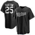 Davalo M.Twins #25 Byron Buxton Player Black Home Game Stitched Jerseys