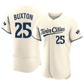 Davalo M.Twins #25 Byron Buxton Player Cream Home Limited Elite Stitched Jerseys