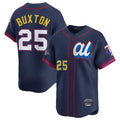 Davalo M.Twins #25 Byron Buxton Player Navy All-star Game Limited Home Stitched Jerseys