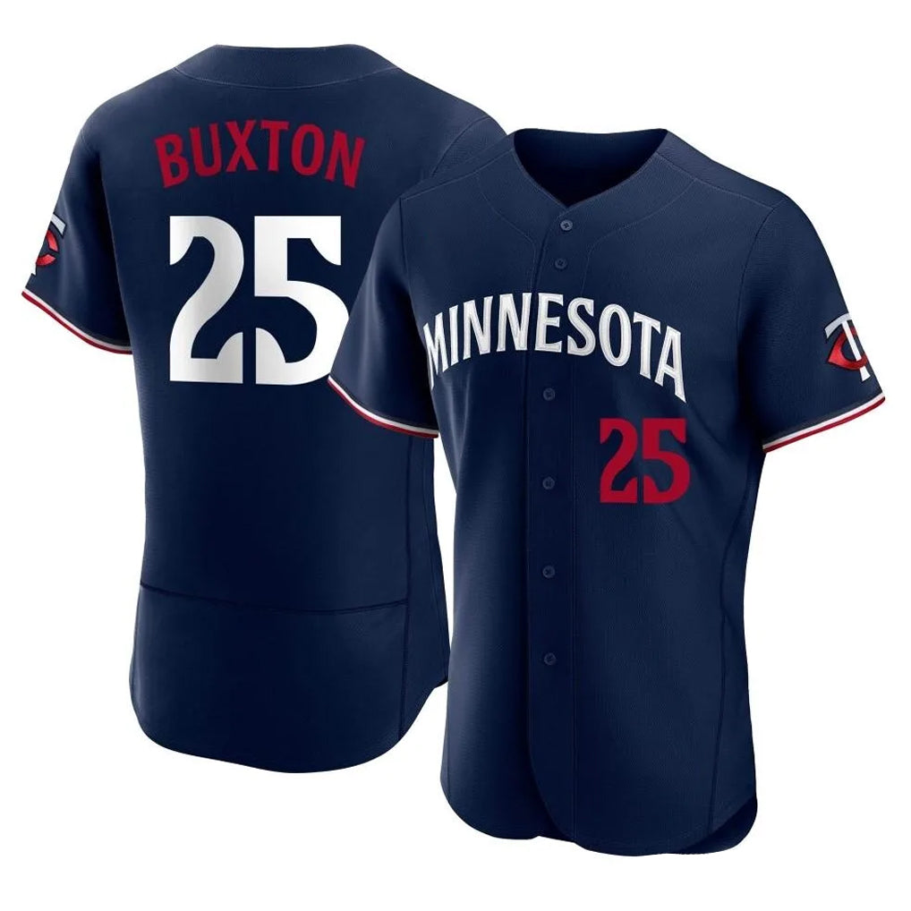 Davalo M.Twins #25 Byron Buxton Player Navy Replica Home Limited Elite Stitched Jerseys