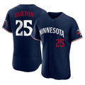 Davalo M.Twins #25 Byron Buxton Player Navy Replica Home Limited Elite Stitched Jerseys