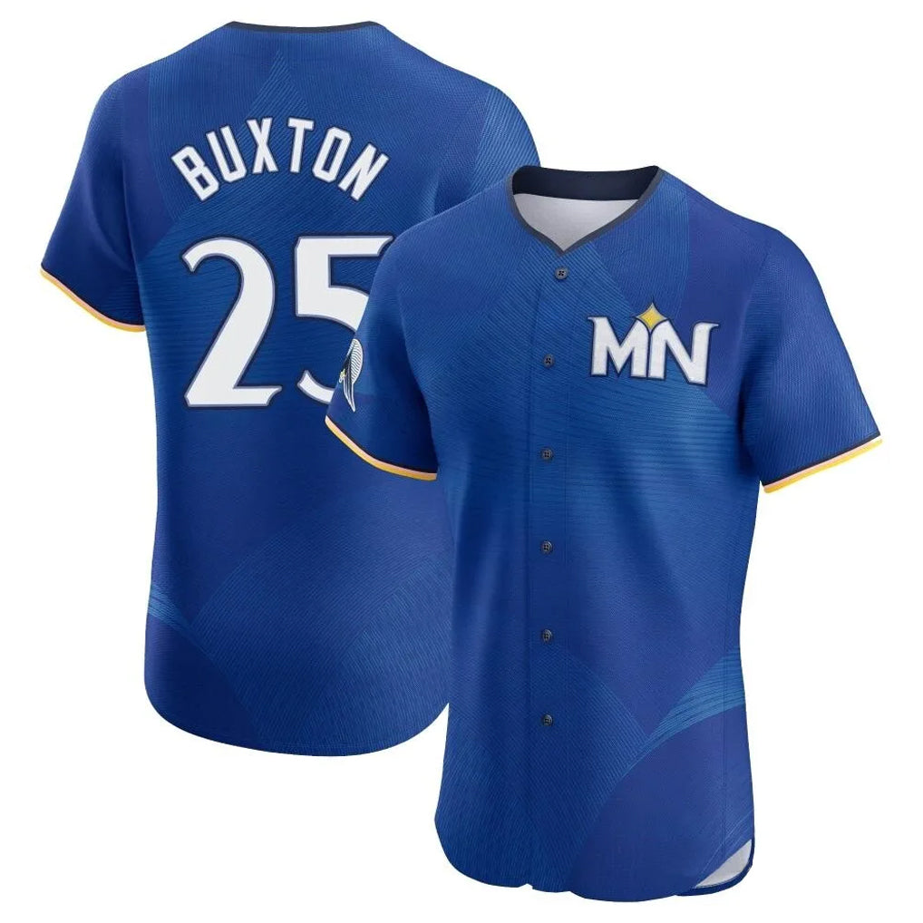 Davalo M.Twins #25 Byron Buxton Player Royal City Connect Limited Elite Home Stitched Jerseys