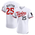 Davalo M.Twins #25 Byron Buxton Player White Home Limited Elite Stitched Jerseys